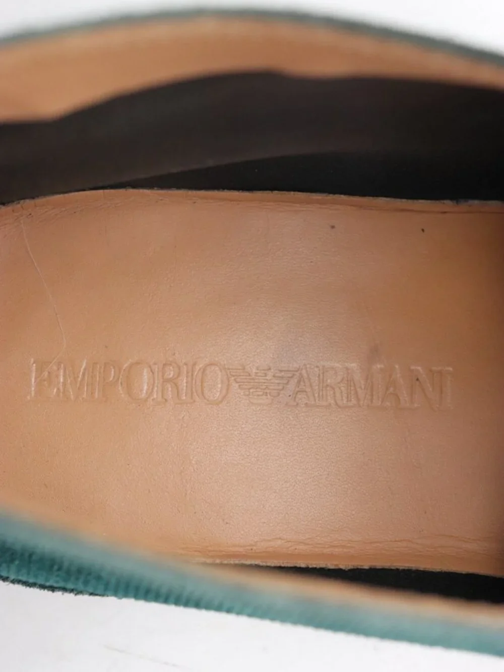 Armani Jeans Men's Size UK 8 US 9 Desert Stitch Genuine Leather Chukka Boot Blue